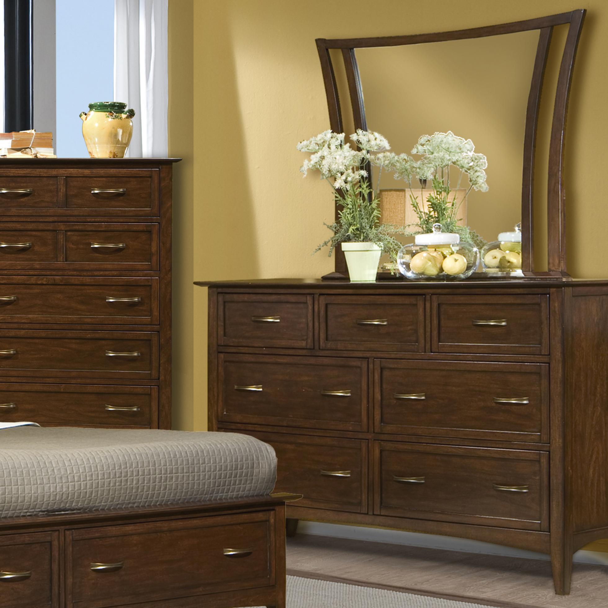 Vaughan Furniture Stanford Heights Dresser with 7 Drawers in Cherry